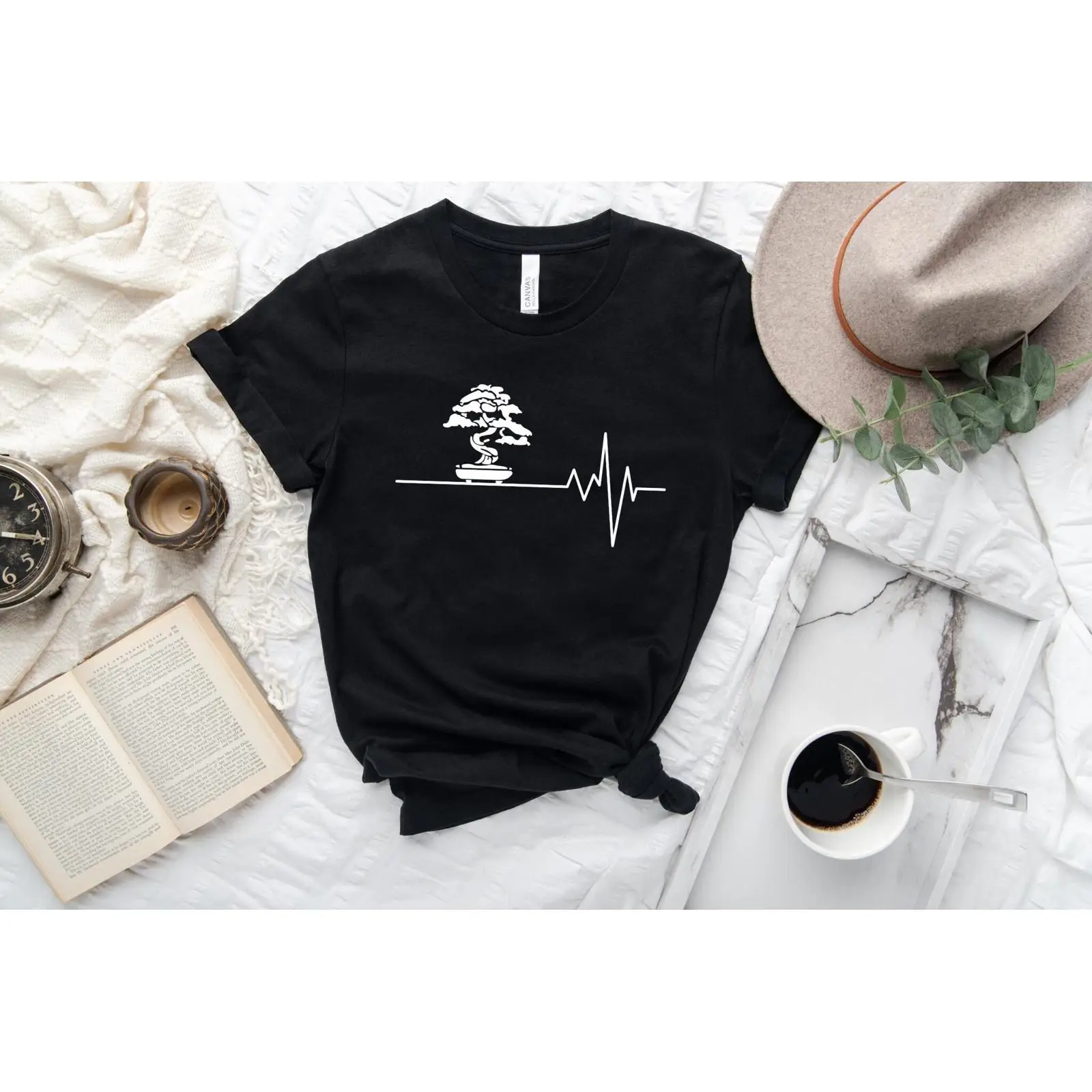 Bonsai Garden Japan - T-shirt Bonsai Heartbeat, maglietta per amanti