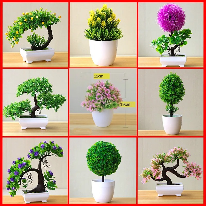 Bonsai Garden Table - Piccolo Albero Artificiale in Vaso, Piante