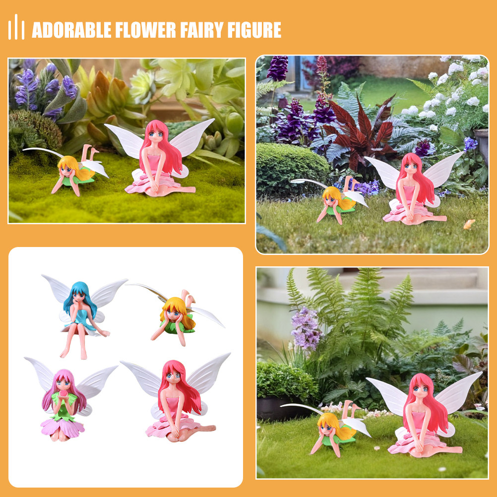 4 Pezzi di Statuette di Fate d - Bonsai Garden Set Up recensione e prezzo