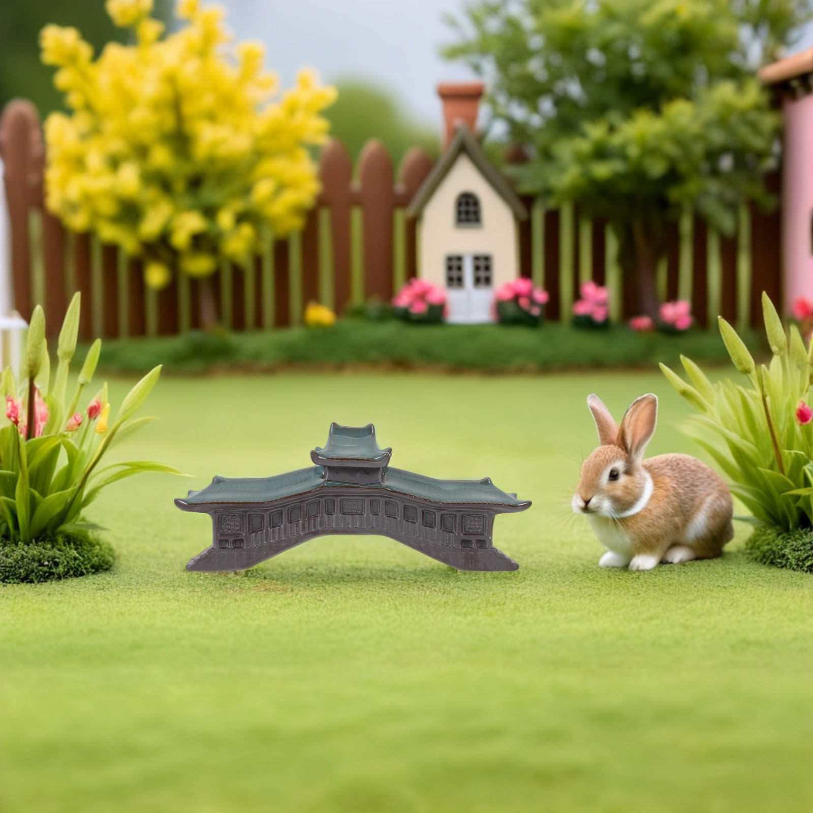 Ponte in Miniatura Ornamento d - Bonsai Garden Landscape Design recensione e prezzo